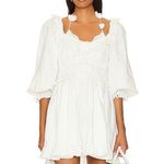 For Love & Lemons Tiana Mini Dress in White Photo 0