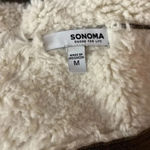 Sonoma  Faux Leather And Fur Vest Medium Photo 2