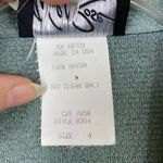 Vintage Wild Rose Grey Blue Short Sleeve Tie Front Blazer Shirt Size 4 Photo 5