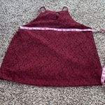 Monteau ‎ medium maroon lace sleeveless blouse Photo 4