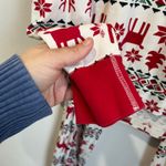 Hanna Andersson Organic Cotton Fair Isle Reindeer Holiday Pajama Set M Red Size M Photo 3