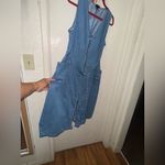 Mossimo Supply Co. Denim Midi Dress with Waist Tie Blue Size XL Photo 2