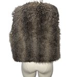New York & Company Faux Fur Vest L/XL Brown Soft Plush Shaggy Winter Layer Size L Photo 4
