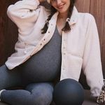 Free People Movement Hatch Hit The Slopes Fleece Jacket Natural Size S Photo 0