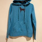 The Black Dog  Teal Hoodie with Dog Design Photo 0