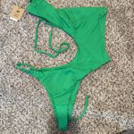 Free People Toast Swim X  One Piece in Fern Green XL NWT Photo 6