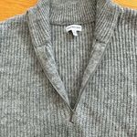 Calvin Klein Jeans Sweater 3/4 Zip Boxy Knit Logo Spellout Chunky Pullover Sz XL Photo 1