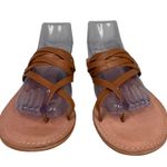 Seychelles  Live A Little Sandals 11 Brown Leather Slide Strappy Photo 3