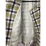 Pendleton  Plaid‎ Peacoat Women's Wool Blend Jacket Lined Yellow Burgundy Check Photo 8