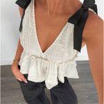 cute going out womens bow sleveless top White Size M Photo 1