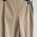 Neiman Marcus Khaki Slim Straight Leg Ponte Zip Side Pants Womens 8 Career Photo 1