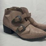 Qupid  Spring Nude Studded Western Bootie Size 7 Photo 7