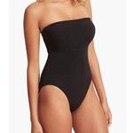 Seafolly Sea Dive DD Bandeau One Piece women’s swimsuit - Black size 14 (new) Photo 0