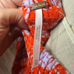 Free People Printed Maxi Skirt Orange and blue Floral Smocked Waist Photo 5