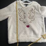United States Sweaters Fluffy Christmas Holiday Reindeer Winter Sweater Photo 3