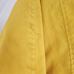 Tory Burch  Yellow Denim Rain Pea Coat Jacket Waxed Cotton sz 6 Photo 6