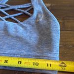 Lorna Jane  Strappy Sports Bra Blue Heather Small Crop Photo 3