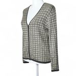 Carlisle Vintage Checkered Silk Sweater Photo 1