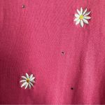 Quacker Factory  Pink Embroidered Floral Cardigan Photo 3