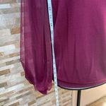 HARLOWE & Graham women sweatshirt top puff tule sleeves sz M Size M Photo 5