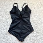 MiracleSuit Belle One Piece Swimsuit $182 Size 16 Black Mesh Panels V Neck Twist Photo 6
