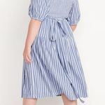 Old Navy Waist-Defined Striped Tie-Belt Midi Wrap Dress NEW Plus Size 4X Photo 4