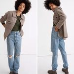 Madewell NEW  100% merino wool Boiled‎ Wool Bridgman Sweater-Jacket, L Photo 2