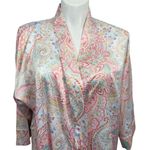 LAUREN Ralph Lauren Pink Blue Paisley Robe XL Photo 1