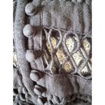 Free People  Black Cutout Crochet Mini Dress – Boho Romantic Long Sleeve Size 4 Photo 12