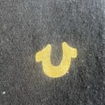 True Religion Brand Jeans L Large T-Shirt Black Golden Logo Cotton Blend Lounge Photo 3