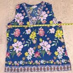 Carolina belle Floral print sleeveless multi-colored blouse in size M • Photo 4