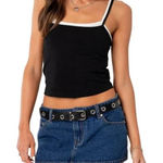 Edikted Layered Camisole in Black-And-White Size X-Small Photo 0
