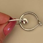 Tiffany & Co. Tiffany 18K White Gold Metro Hoop Earrings Photo 4