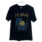 Def Leppard  Black Band Tee size M Photo 0