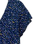 Banana Republic Blue Yellow Geometric Print Cap Sleeve Mini Dress XL Preppy Photo 4