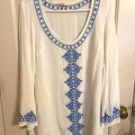 Lovestitch White And Blue Beach Cover Up Dress Photo 1