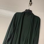 Lane Bryant  Cardigan Women Plus Size 22 Green Waterfall Open Front Long Sleeve Photo 3
