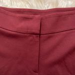 Fuzzi Slim Leg Dress Pants Burgundy Ankle Length Red Photo 4
