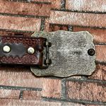 Belt Amber Genuine Leather Rhinestones size S Brown Photo 2