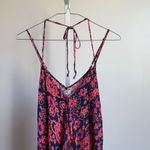 Donna‎ Bella sz XS pink blue halter Y2K burnout floral fairy midi dress Photo 1