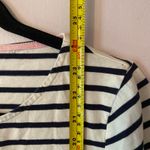 Boden Navy White Colorful Striped Long Sleeve Tee Crewneck Women's size 8 Photo 7
