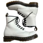 Dr. Martens Like New  Leather 1460 8 Eye Boots White Size 5 Photo 0