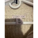 Sincerley Jules sweater vest with mock collar sz M Tan Size M Photo 1