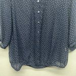Urban Outfitters Pins & Needles Sheer Ruffle Workwear Casual Lightweight Womens Top Size Medium Photo 3