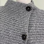Fisherman out of Ireland merino wool gray button front wrap sweater size large Photo 8