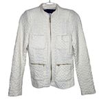 ZARA Basic Moroccan Cream Wool Jacket Twee Retro Glam Small Photo 2
