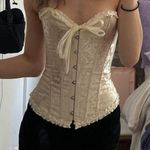 Corset Ribbon Tie Top Gold Photo 0