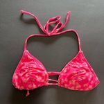 LA Hearts  by PacSun Pink Triangle Halter Bikini Top Women’s Sz Small EUC Photo 0