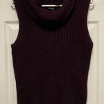 Hillard & Hanson  Purple Angora Blend Sleeveless Turtleneck Sweater Photo 0