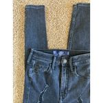 Hollister  Black Distressed Ripped Ultra High Rise Super Skinny Denim Jeans 00S Photo 3